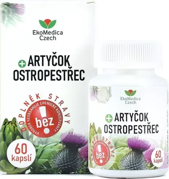 Přírodní produkt EkoMedica Czech Artyčok + ostropestřec 60 cps.