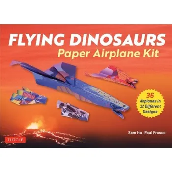 Cizojazyčná kniha Flying Dinosaurs Paper Airplane Kit - Ita, Sam a Frasco, Paul