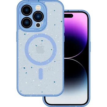 Pouzdro na mobilní telefon Tel Protect Magnetic Splash Frosted Case pro Iphone 15 Pro Max Light blue