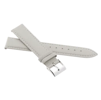 Řemínek na hodinky JVD Kožený unisex bílý řemínek na hodinky R41414/14 SKLAD