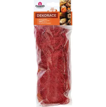 Svíčka Sisálové vlákno Rosteto 30 g červené