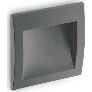 Venkovní osvětlení LED Venkovní zápustné svítidlo do zdi Ideal Lux WIRE AP BIG ANTRACITE 255514 4W 200lm 3000K IP65 14cm antracitové