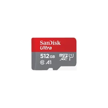Paměťová karta SanDisk MicroSDXC karta 512GB Ultra (150 MB/s, A1 Class 10 UHS-I) + adaptér