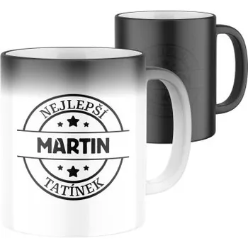 Magický keramický hrnek s potiskem Nejlepší tatínek - se jménem