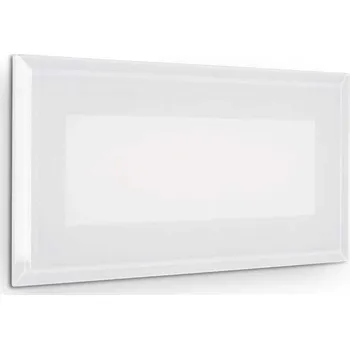 Venkovní osvětlení LED Venkovní nástěnné zápustné svítidlo Ideal Lux INDIO RECESSED 08W 255804 8W 1170lm 3000K IP65 19cm bílé