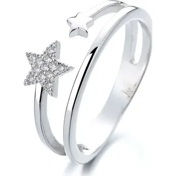 Prsten Stříbrný dvojitý prsten SONIA s hvězdičkou Velikost:5 (EU: 49-50) Ag/; ≤2,14 g 10036_5