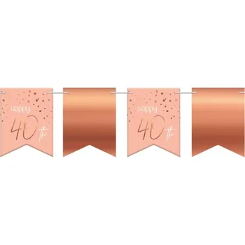 Party dekorace Folat Banner vlaječkový Elegant Lush Blush 40