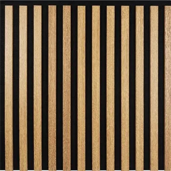 Obklad Dekorační panely dub světlý 3D lamely na filcovém podkladu