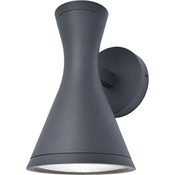 Nástěnné svítidlo Lutec 5206701012 venkovní nástěnné svítidlo Brund , 2× 15W , GU10 , IP44 , Černá d-LT5206701012