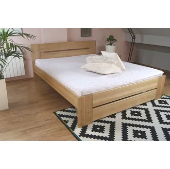 Postel DJM Dřevěná postel z bukového masivu N87 120 x 200 cm buk