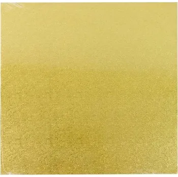 Cake Star Podložka pod dort PEVNÁ zlatá vzor Grape čtverec 40 cm 16" (1 ks)