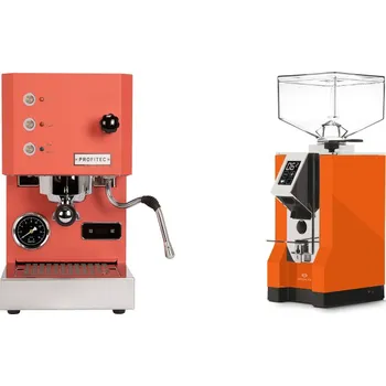 Kávovar Profitec GO, red + Eureka Mignon Specialita, CR orange