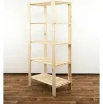 Dřevěný regál MAXI 4M+ 166x80x50 - borovice