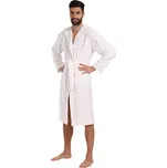 Pánský župan s kapucí L&L bílý (2104) XXL Možnost vrácení zboží ZDARMA do 120 dnů!