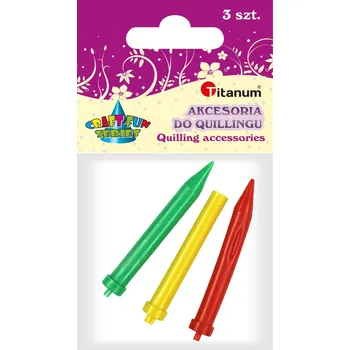 Plastové jehly na quilling, 3ks/bal.