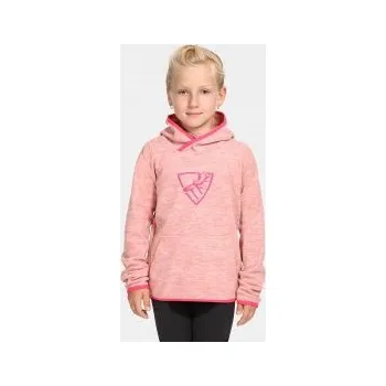 Chlapecká mikina Kilpi FLOND-JG světle růžová 134; Růžová mikina