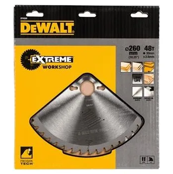 Pilový kotouč DeWALT DT4324 Pilový kotouč Extreme Workshop 260mm 48T průměr trnu - 30mm