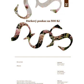 Dárková krabička Elektronický dárkový poukaz na 500 Kč