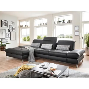 Sedací souprava Kožená rohová sedací souprava CAROLINA 3 Levý roh