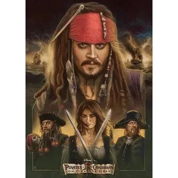 Diamantové malování Čína Diamantové malování - motivy z oblíbené série "Piráti z Karibiku" - hranaté diamanty I Rozměry: 20x25 cm, Barva: H