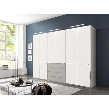 Šatní skříň Šatní skříň SHANGHAI 3 kieselgrau/bílá