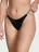 Victoria's Secret Shine Strap Cutout Back Lace Smooth Shine Tanga 26706235 černé, S