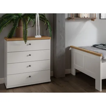Komoda Komoda MARLOW bílá/dub bianco
