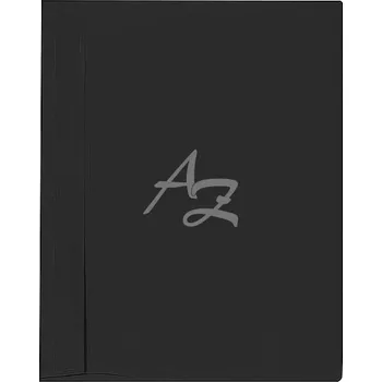 rychlovazač A4, PVC, čirá přední strana, Černý