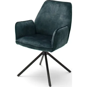 Jídelní židle Jídelní otočná židle OTTAWA 2 s područkami petrol