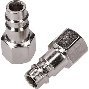 Příslušenství ke kompresoru Silverline Sada koncovek pro hadici 1/4" BSP female 2ks 43347