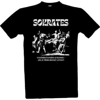 Pánská móda Tričko s potiskem Sokrates pánské