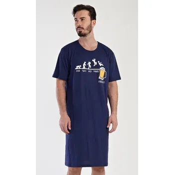 Pánská noční košile Cool Comics Filip tmavě modrá