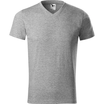 pracovní tričko Malfini TRIČKO HEAVY V-NECK 111 L 12 - tmavě šedý melír