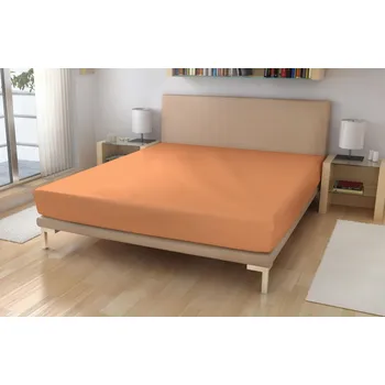 Prostěradlo Froté prostěradlo EXKLUSIVE Broskvová 180x200