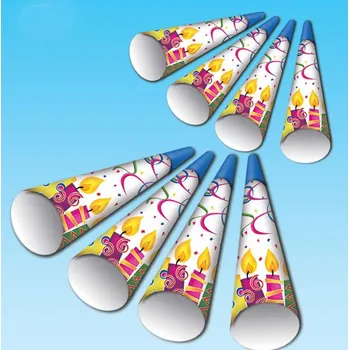 Karnevalový doplněk Trumpety 8 ks