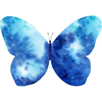 Plakát Plakát, Obraz - Watercolor galaxy butterfly isolated on the, tanialerro