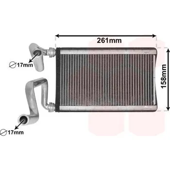 Výměník tepla Výměník tepla, vnitřní vytápění VAN WEZEL 25006294