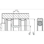 Pístní těsnění KPUOR70 75x64/4,2 AU95 Rubena
