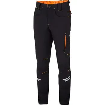 Sparco Pracovní kalhoty Tech Light Černá / Oranžová XXL