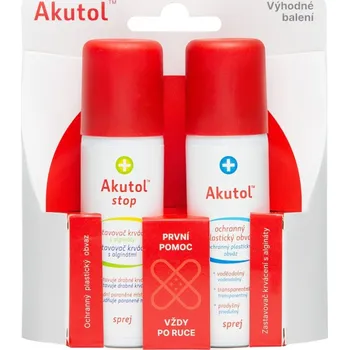 Náplast Akutol STOP 60 ml + Akutol sprej tekutá náplast 60 ml