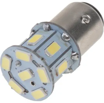 Autožárovka LED BAY15d (dvouvlákno) bílá, 24V, 13LED/5730SMD
