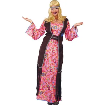 Karnevalový kostým Fiestas Guirca Hippie - dámský dlouhý kostým D - velikost L 42/44