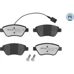 Sada brzdových destiček, kotoučová brzda MEYLE 025 237 0517/PD