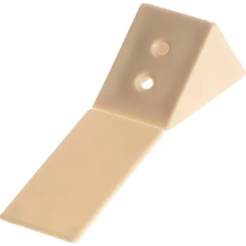 Nábytkové kování Interex Úhelník spojovací PVC velký - bříza