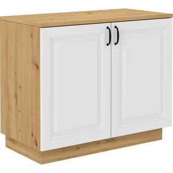 Komoda Dvoudvéřová komoda Flawia - dub artisan / bílý mat