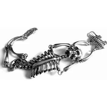 Náramek Steel Jewelry Náramek kostra z chirurgické oceli NR160102 dárkové balení zdarma