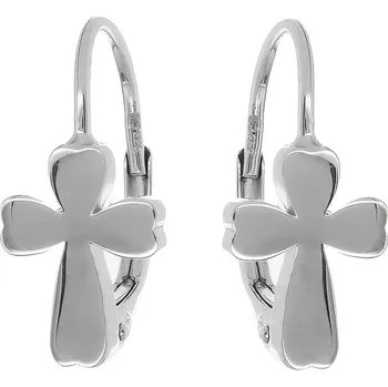 Náušnice Argento 67069 Stříbrné náušnice - křížek