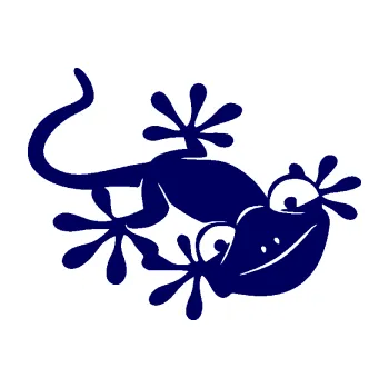 Samolepící dekorace SAMOLEPKA Ještěrka 018 pravá kouká (23 - tmavě modrá) NA AUTO, NÁLEPKA, FÓLIE, POLEP, TUNING, VLASTNÍ TEXT, TISK, AUTOSAMOLEPKY.cz, POLEPY, OBRÁZEK, LOGO, SAMOLEPKY