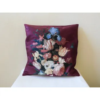 Povlak na dekorativní polštářek POVLAK NA POLŠTÁŘ - KVĚTINY