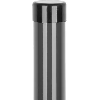 Příslušenství pro plot Sloupek METALTEC RAL7016 kulatý, antracit, Zn+PVC, 48/2000/1,50mm SL432246XX